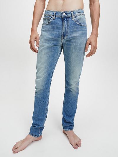Calvin Klein Ruhák HU556188 | Calvin Klein Skinny Férfi Farmernadrág Kék